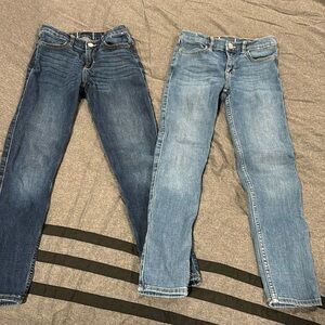 Abercrombie kids jeggings 7/8 long 2 pair